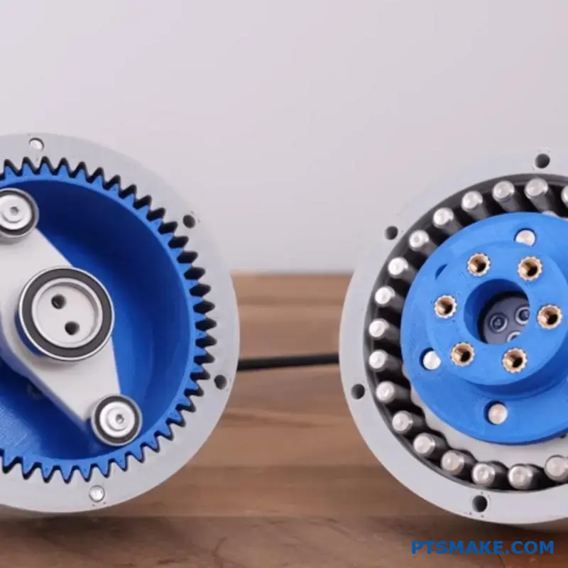 Zwei hochpräzise Getriebeuntersetzungssysteme mit unterschiedlichen mechanischen Prinzipien für präzise Bewegungssteuerungsanwendungen