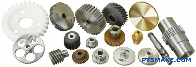 Verschiedene Präzisionszahnradtypen zur Auswahl und zum Vergleich von mechanischen Anwendungen