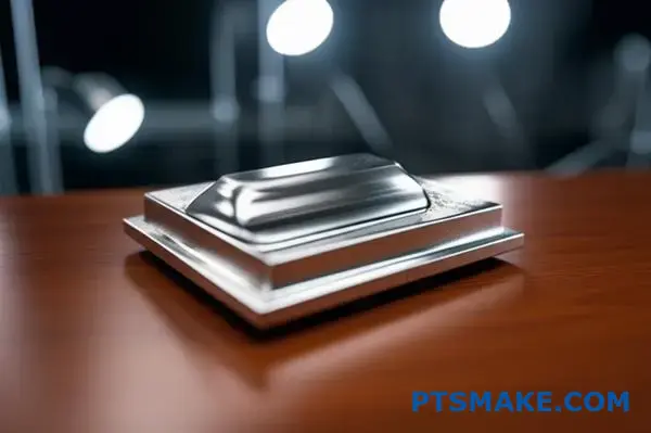 Close-up of premium titanium grade with palladium enhancement showing superior corrosion resistance properties