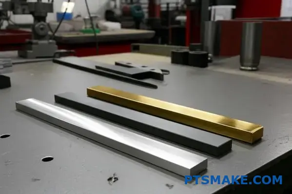 Three titanium grade samples showing material cost differences and quality variations across commercial pure and alloyed titanium types