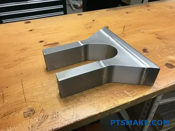 Titanium marine component showing welded joints demonstrating grade selection benefits for marine applications