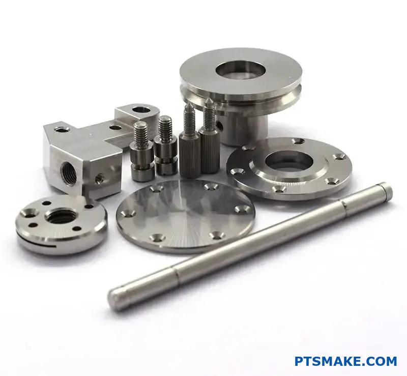 Different titanium grade samples displaying varying surface finishes and properties for material comparison analysis