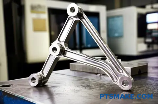 دعامة سيارات مصبوبة بدقة من الفولاذ المقاوم للصدأ تعرض مقاطع سميكة ورقيقة على طاولة الورشة