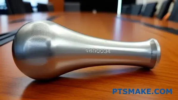 غرسة الورك الطبية الدقيقة المصنوعة من التيتانيوم الطبي مع رقم تسلسلي بالليزر يُظهر جودة تشطيب سطح الصب الاستثماري