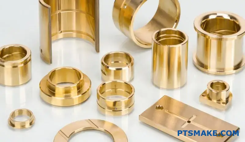 أجزاء صب النحاس المختلفة التي تعرض تركيبات السبائك المختلفة والخصائص الميكانيكية لمعايير الجودة الصناعية