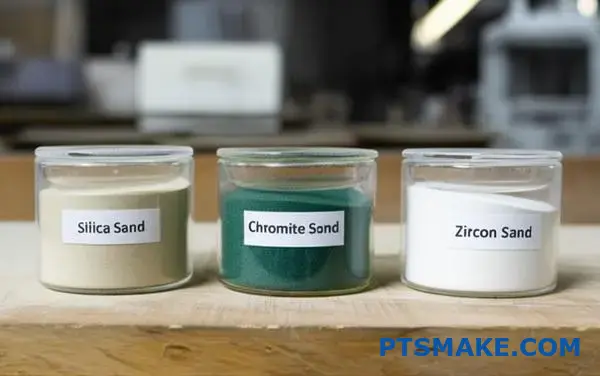 مواد صب الرمل المختلفة بما في ذلك رمال السيليكا والكروميت والزركون المعروضة لتطبيقات المسابك