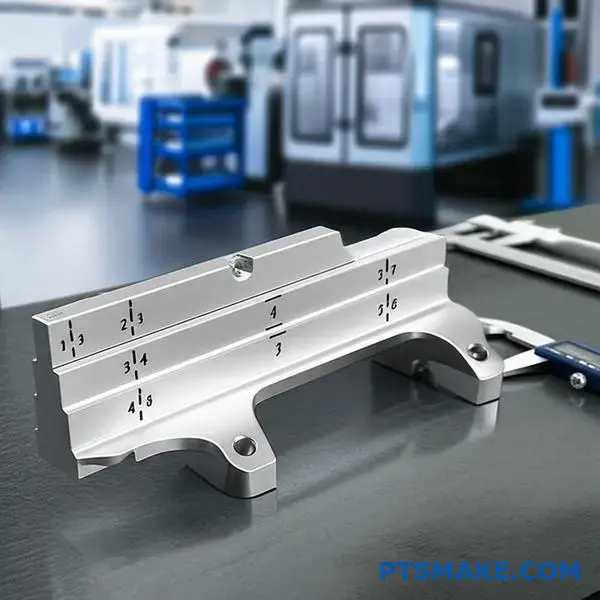 دعامة من الألومنيوم المصبوب تظهر عيباً في محاذاة الأبعاد يوجد عادةً في عمليات تصنيع الصب بالرمل