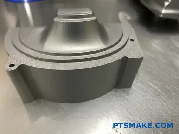 Cross-sectional aluminum die cast parts demonstrating thin and thick section solidification differences with visible grain structures