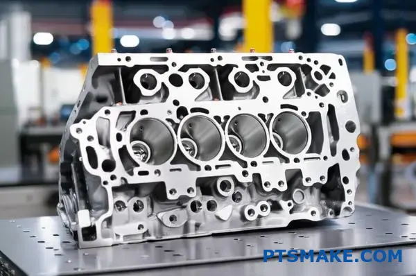 Precision cast high-silicon aluminum automotive part showcasing advanced die casting manufacturing quality