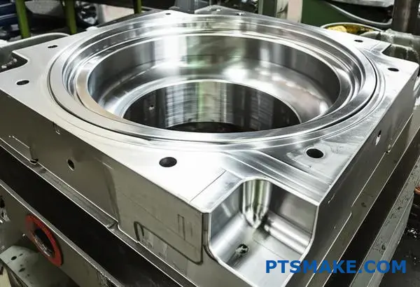 قالب صب القوالب الفولاذية عالية الجودة الذي يتميز بانتقالات سلسة وأنصاف أقطار كبيرة لتحسين عمر القالب