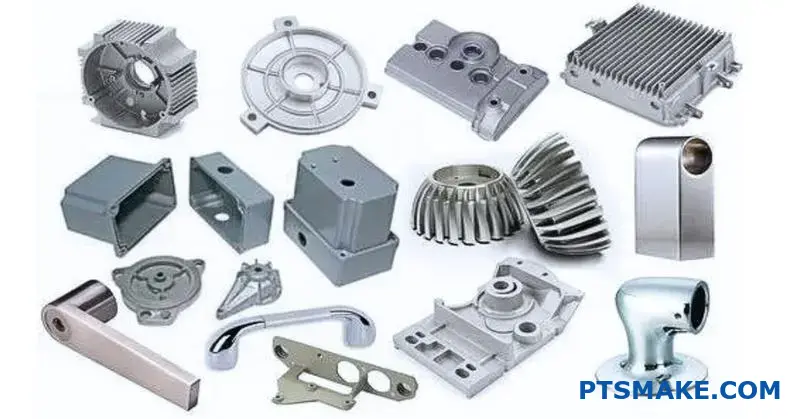 Precision die cast aluminum automotive components displaying superior manufacturing quality and dimensional accuracy from professional die casting manufacturer