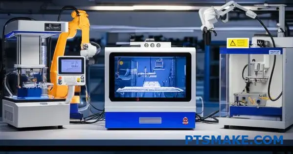 Olika ultraljudssvetsmaskiner för plast, inklusive bänkskåp, automatiserade och handhållna svetsmaskiner för olika tillverkningsapplikationer