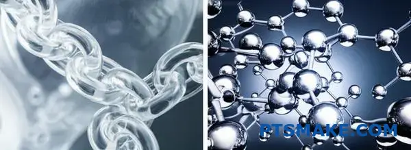 Porównanie procesów spajania łańcuchowego polimerów z tworzyw sztucznych i spawania atomowego metali w produkcji przemysłowej