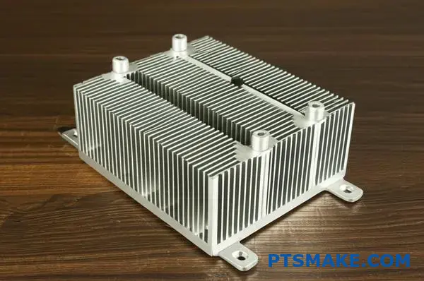 Dissipador de calor profissional em alumínio com alhetas de precisão para gestão térmica e comparação do desempenho de arrefecimento
