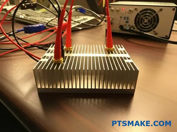 Equipamento profissional de ensaio térmico com dissipador de calor personalizado e ferramentas de medição para validação de soluções de arrefecimento