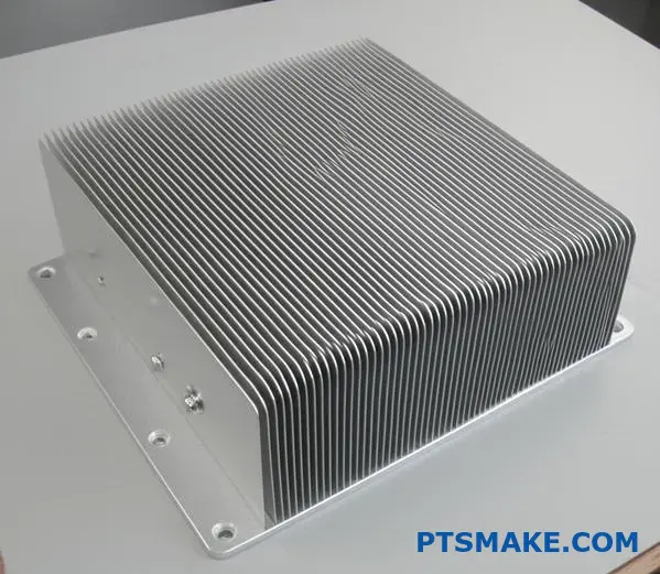 高性能アルミ製ボンデッドフィン・ヒートシンク、高密度に配置された垂直フィンが熱管理と冷却効率を強化