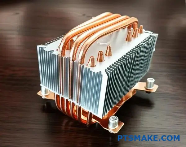 高性能CPUの熱管理と冷却効率のために設計された先進的な銅とアルミニウムのハイブリッドヒートシンク