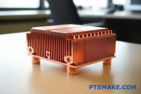 Vysoko výkonný medený tepelný rozptyľovač s presne opracovanými chladiacimi rebrami pre pokročilé aplikácie riadenia tepla