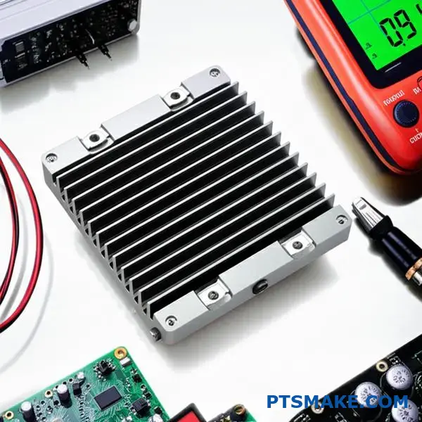 Precision machined magnesium alloy thermal management component with cooling fins for lightweight electronics applications