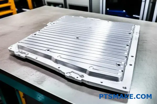 Прецизионная терморегулирующая пластина для системы охлаждения аккумулятора электромобиля с интегрированными проточными каналами