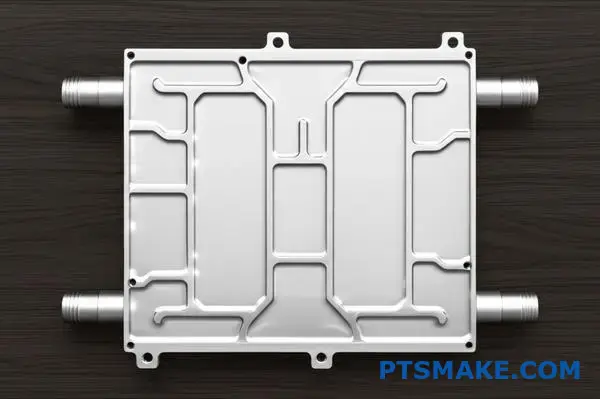 Высокопроизводительная охлаждающая пластина с оптимизированными каналами для систем терморегулирования