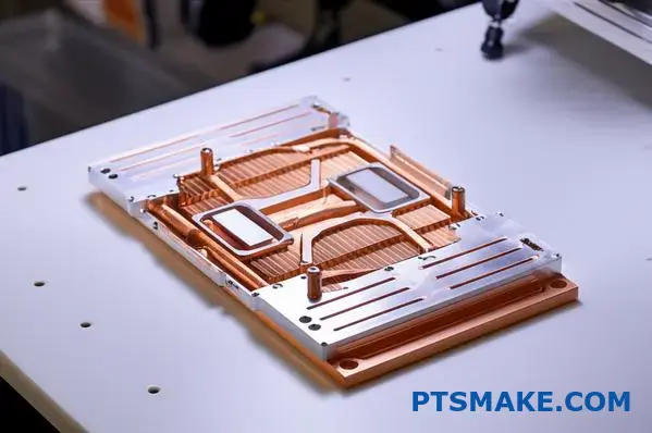 Высокопроизводительная пластина жидкостного охлаждения с усовершенствованной системой терморегулирования и сложными каналами охлаждения для эффективного отвода тепла
