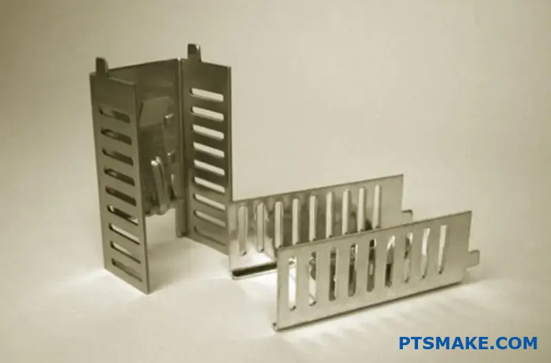 High-Quality CNC Machined Metal Parts with Slotted Design
