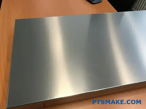 Detailed view of anti fingerprint coating stainless steel appliance surface showing scratch resistance performance and coating wear characteristics