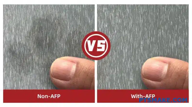 Fingerprint Comparison: Non-AFP Surface vs With-AFP Surface