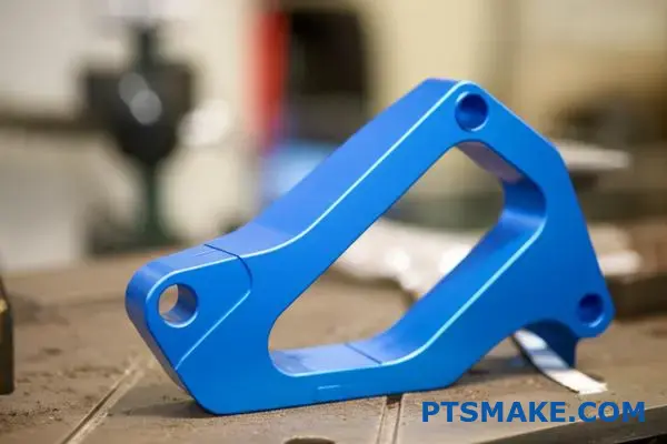High-quality powder coated aluminum bracket showcasing superior coating services durability and finish