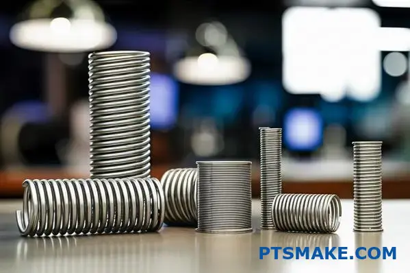 Hoogwaardige austenitische stalen veren, ontworpen voor cyclische toepassingen en herhaalde belastingbestendigheid