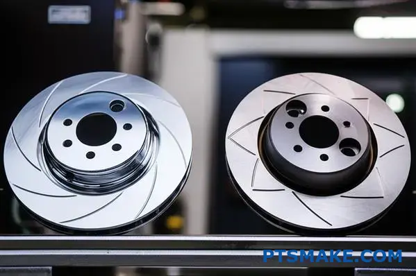 Vergelijking van verchroomde en vernikkelde remschijven voor auto's met verschillende oppervlakteafwerkingen en corrosiebestendigheidseigenschappen