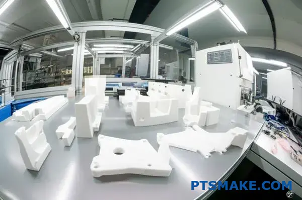 Precision nylon components produced through CNC manufacturing processes for industrial applications