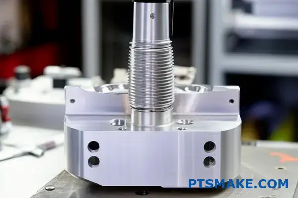 High-precision CNC machined defense component showing critical tolerances for military aircraft applications