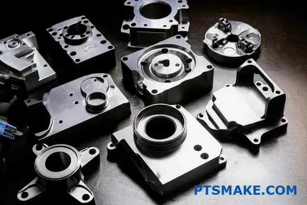 Precision CNC machined defense components made from aluminum, steel, and titanium alloys displaying superior quality finishes