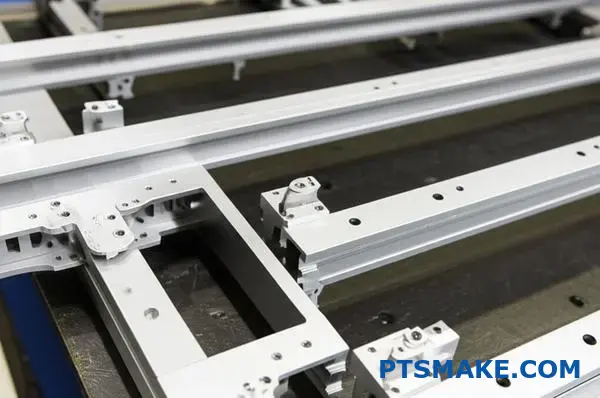 Precision-machined aluminum skylight frame parts for rapid prototyping and CNC manufacturing applications