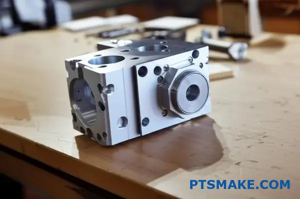 Precision CNC machined aluminum part showcasing cost-effective manufacturing services in Georgia with excellent surface finish