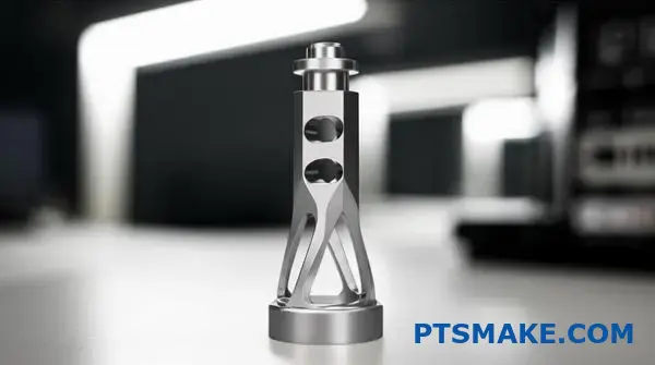 Precision machined medical device prototype showcasing micro CNC manufacturing capabilities for surgical applications