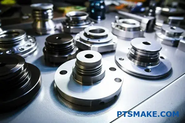 High-precision CNC machined titanium parts for aerospace applications displaying excellent surface finishes and dimensional accuracy