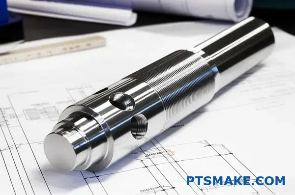 Precision machined stainless steel control rod for nuclear reactor applications showcasing CNC manufacturing quality