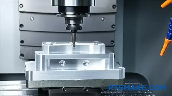 Professional CNC milling operation producing precision aluminum parts for manufacturing in Perth workshop