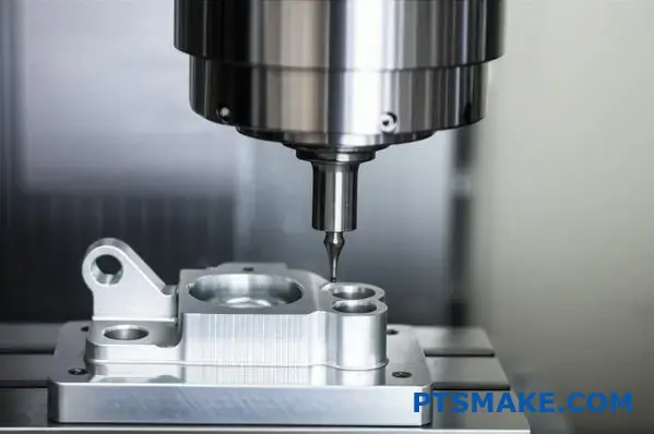 Professional CNC machining equipment producing precision aluminum parts in Perth manufacturing facility