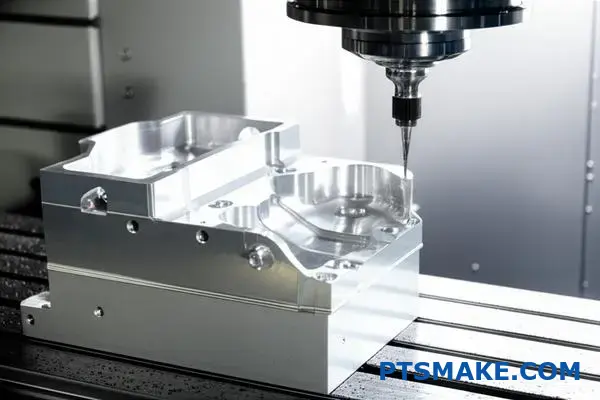 Precision CNC machining Perth producing high-quality aluminum aerospace bracket with detailed surface finish and exact tolerances