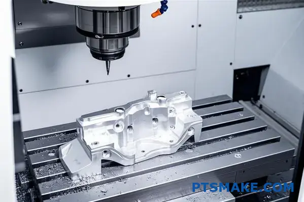 Precision CNC machining of aluminum automotive bracket in Adelaide manufacturing facility showcasing reliable industrial production capabilities