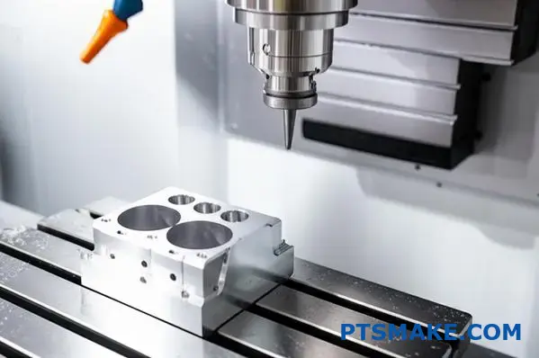 Precision CNC machining process creating custom aluminum parts with efficient lead time management in Adelaide manufacturing facility