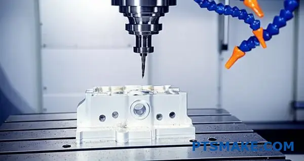 Precision CNC machining operation producing aluminum components in modern Adelaide manufacturing facility