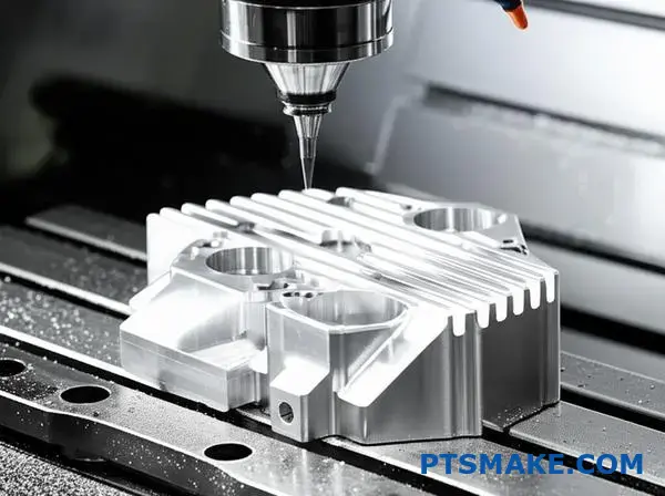 Precision CNC milling automotive bracket component showing advanced manufacturing capabilities in Milwaukee production facility
