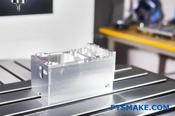 Advanced CNC machining equipment producing precision aluminum prototype component for rapid prototyping services in Melbourne manufacturing facility