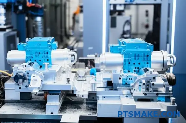 CNC machine manufacturing precision aluminum automotive components in Melbourne workshop facility