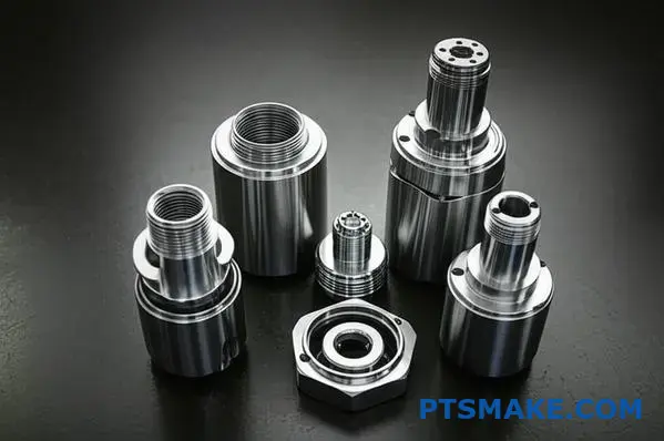 Custom machined downhole components for oil and gas drilling operations showcasing precision CNC manufacturing quality
